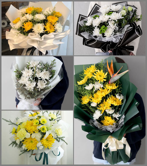 贵州毕节市黔西县钟山乡长顺村白事花束代送